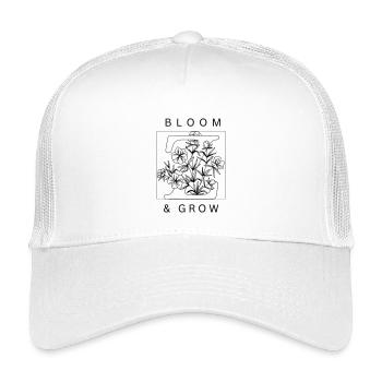 Bloom & Grow - Kids’ Trucker Cap - white - Front