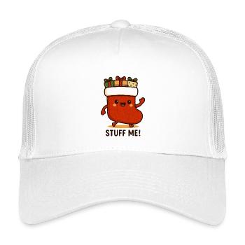 Cozy stomach with gifts - Kids’ Trucker Cap - white - Front