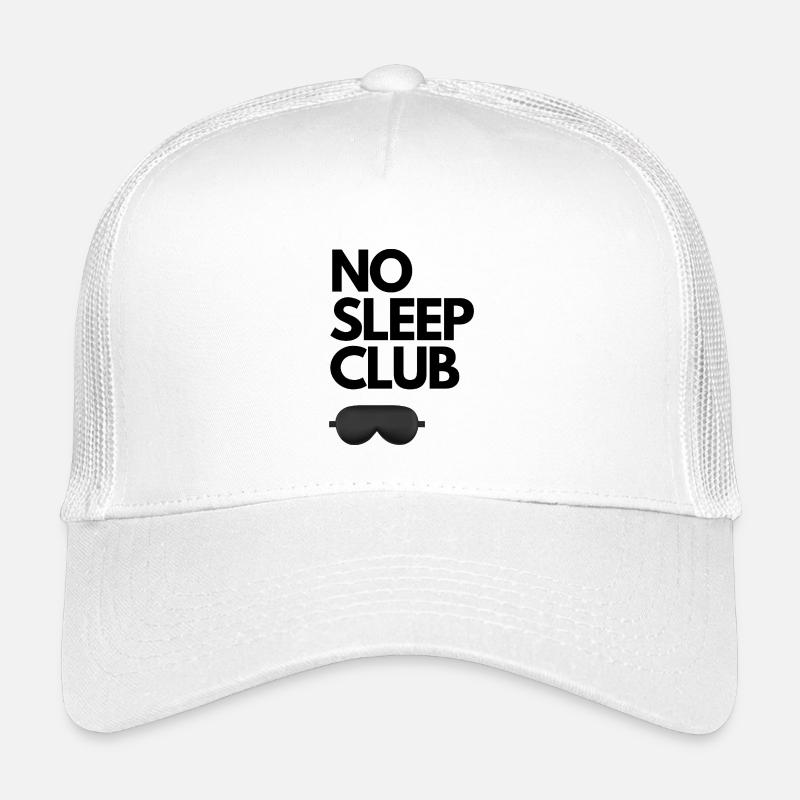 NO SLEEP CLUB - Kinder Trucker-Cap - Weiß