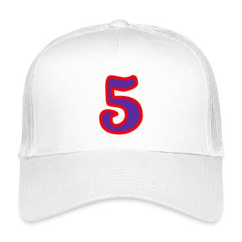 5. JUBILÄUM. 5 JAHRE. 5. JUBILÄUM - Kinder Trucker-Cap - Weiß - Vorne
