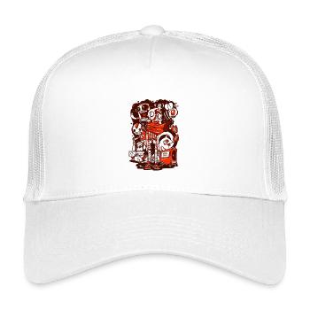 Die Chaos-Crew - Kinder Trucker-Cap - Weiß - Vorne