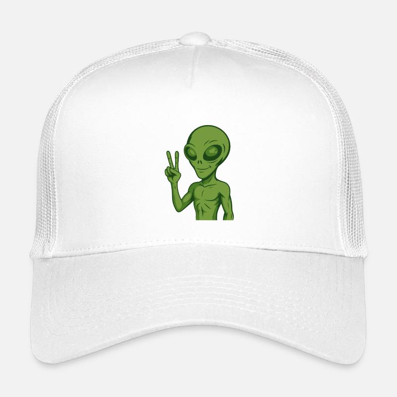 Alien Außerirdischer Frieden Peace Kinder Trucker-Cap