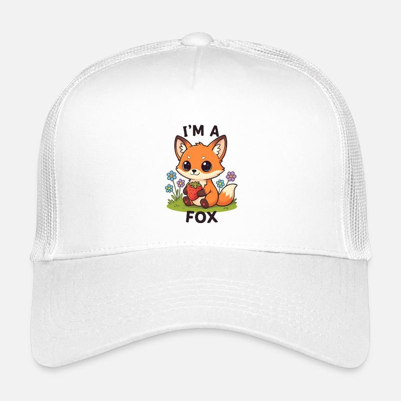 Kuscheliger Erdbeer-Fuchs Kinder Trucker-Cap