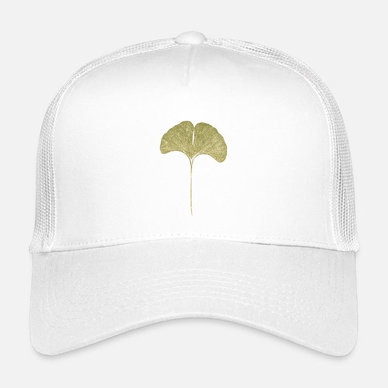 Gingko Blatt - Kinder Trucker-Cap - Weiß