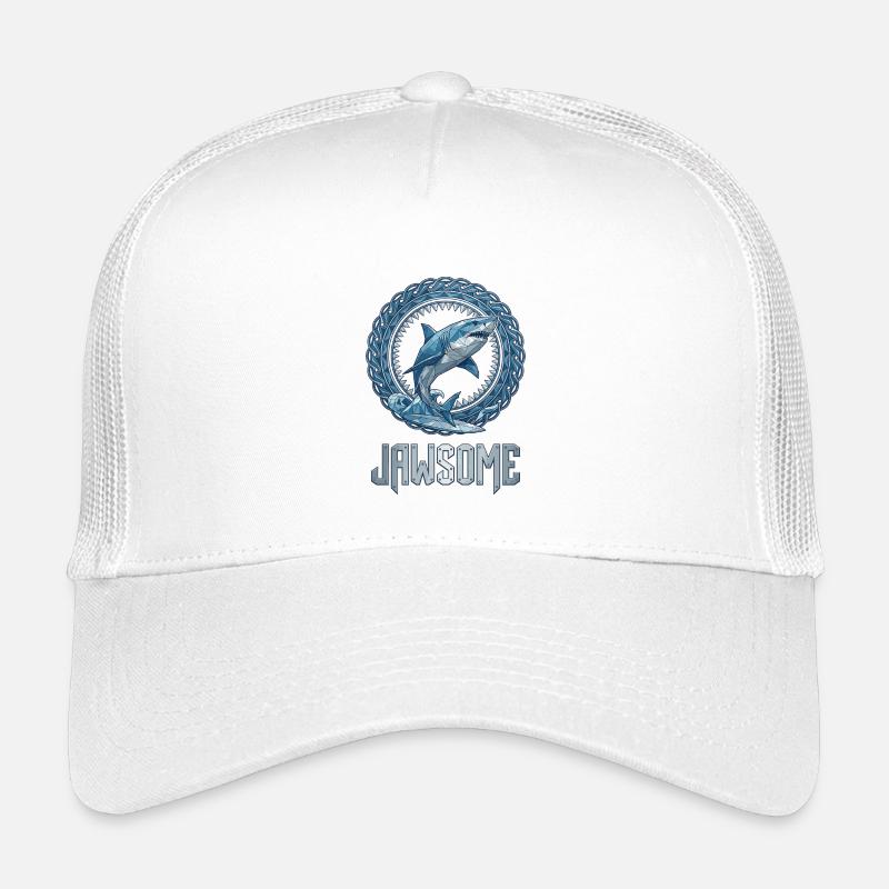 Jawsome Hai Geometrisch Kinder Trucker-Cap