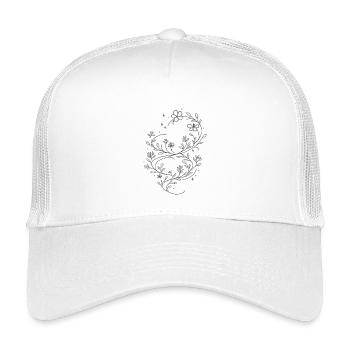 Liane à Fleurs d’Argent - Casquette trucker enfant - blanc - Devant