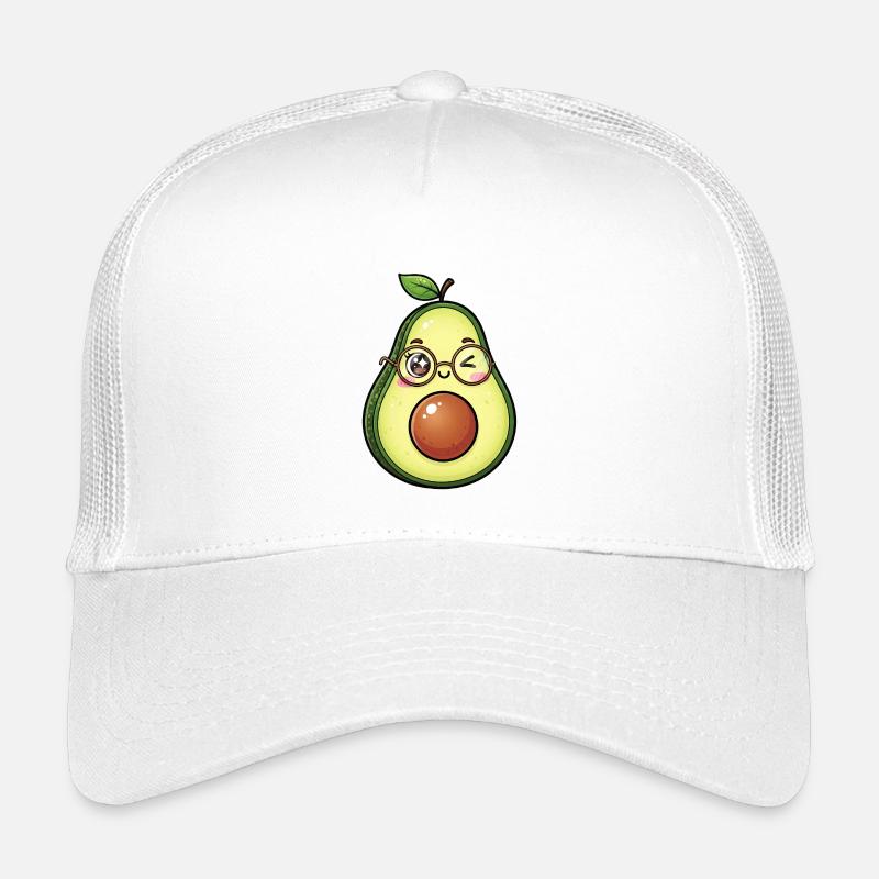 Avocado mit Brille Wink Kinder Trucker-Cap