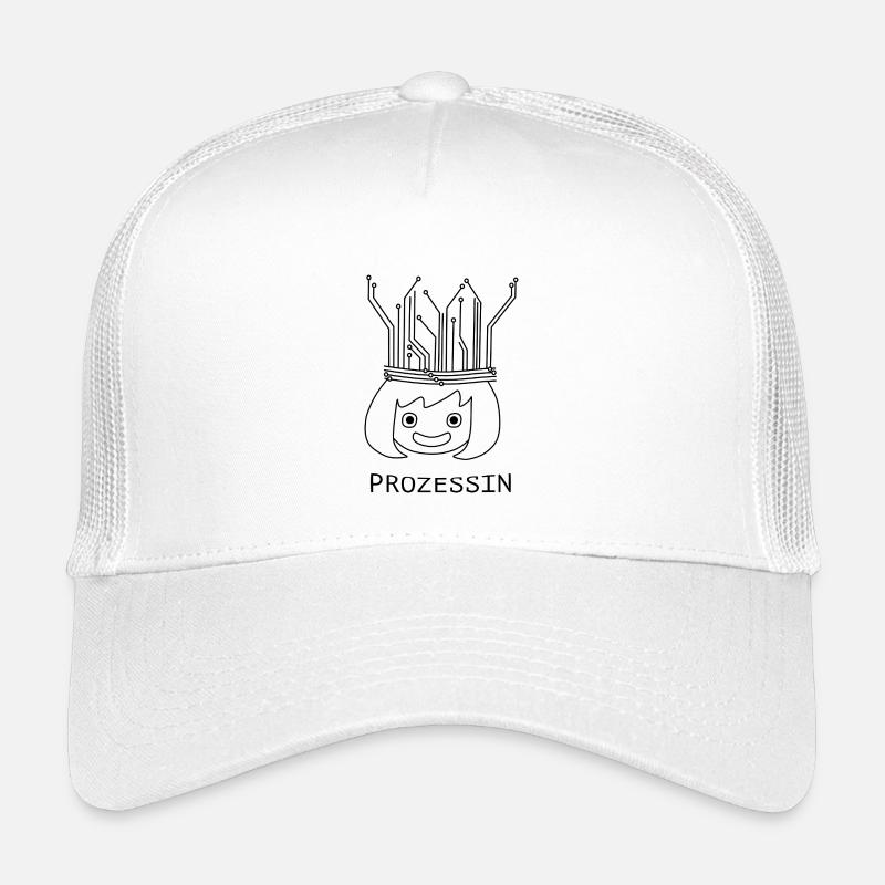 Prozessin mit Tech-Krone - Kinder Trucker-Cap - Weiß