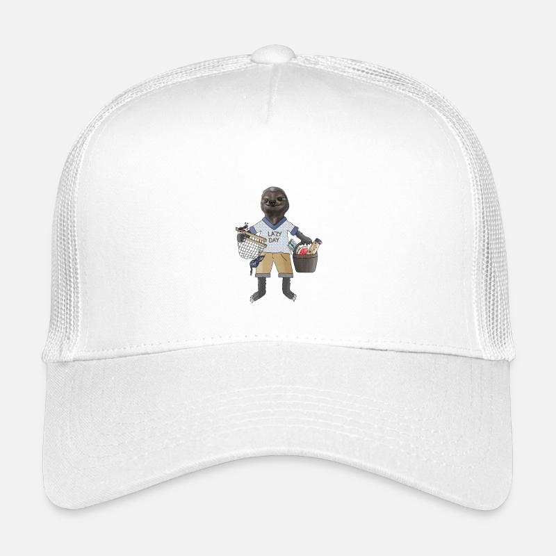 Lazy Vibes Sloth in Chill Mode Kids’ Trucker Cap