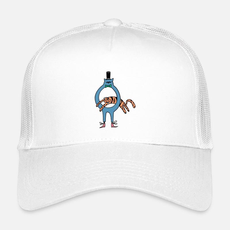 Tiger_Jump - Kinder Trucker-Cap - Weiß