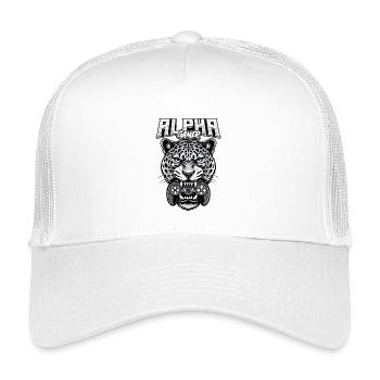 Alpha Gamer Jaguar - Kinder Trucker-Cap - Weiß - Vorne