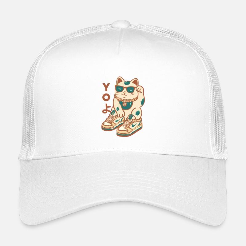 Maneki Sneakers Chat en lunettes de soleil Casquette trucker enfant