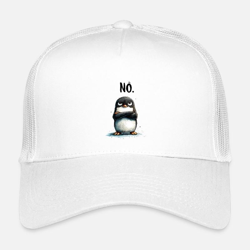 Grummeliger Pinguin Nö Statement Motiv Casquette trucker enfant