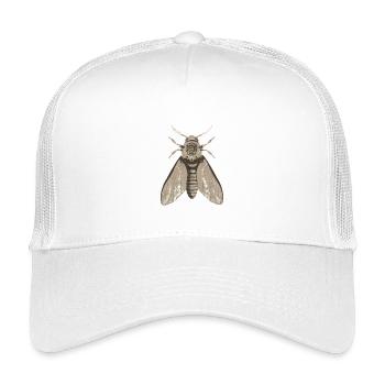 Schädelmotte im Steampunk-Stil - Kinder Trucker-Cap - Weiß - Vorne