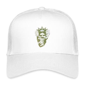 König der Bars Krone Mikro - Kinder Trucker-Cap - Weiß - Vorne
