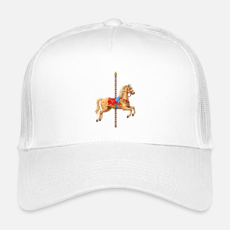 Illustration classique de cheval de carrousel Casquette trucker enfant