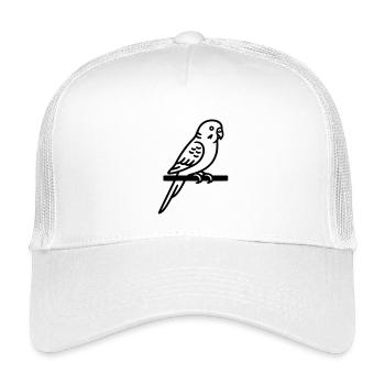 Perruche Animal de compagnie - Casquette trucker enfant - blanc - Devant