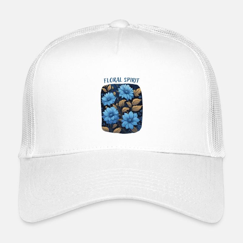 Fleurs Bleues Casquette trucker enfant