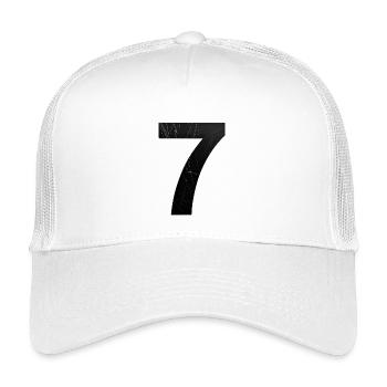 Grunge Seven Scratches - Kids’ Trucker Cap - white - Front