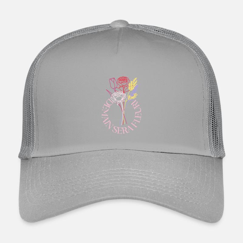 Bouquet de lignes pastel en cercle Casquette trucker enfant