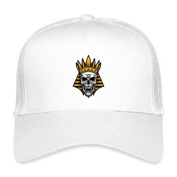 Pharao Totenkopf - Kinder Trucker-Cap - Weiß - Vorne