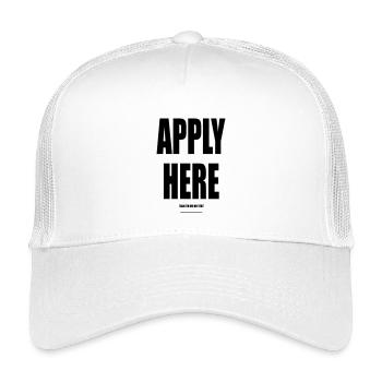 Postulez ici – Wear Words - Casquette trucker enfant - blanc - Devant