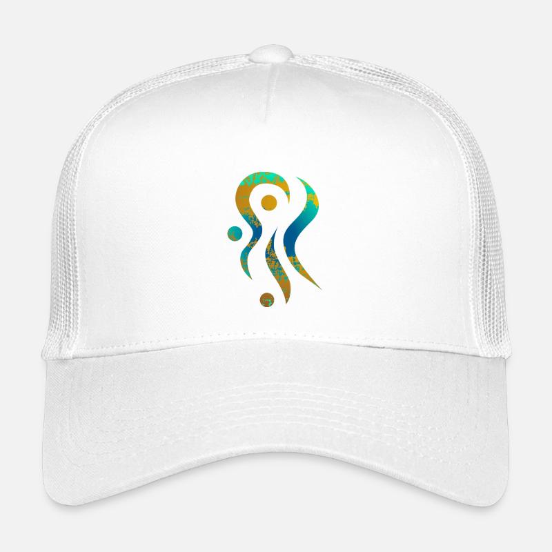 yoga-design_14 - Kinder Trucker-Cap - Weiß