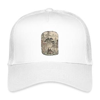 Martial Arts Meditation Chinese Art - Kids’ Trucker Cap - white - Front