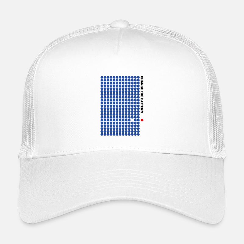 ÄNDERE DAS MUSTER - Kinder Trucker-Cap - Weiß