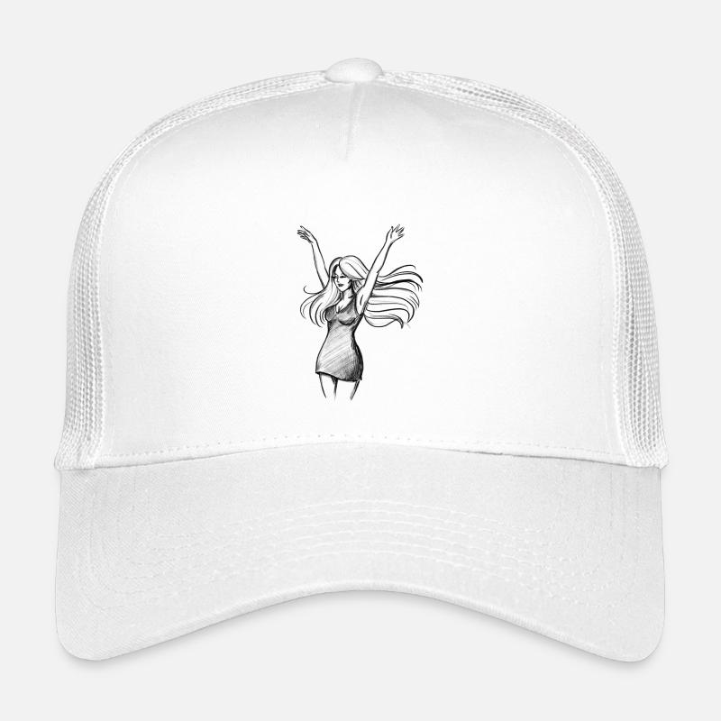 Dancing Woman Empowerment - Illustration Kids’ Trucker Cap
