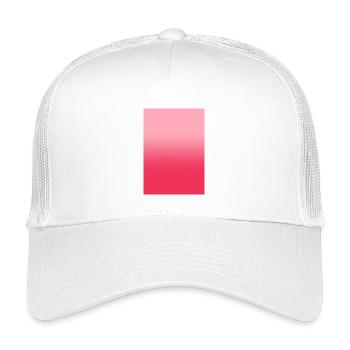 Gradient - pink red customizable - Kids’ Trucker Cap - white - Front