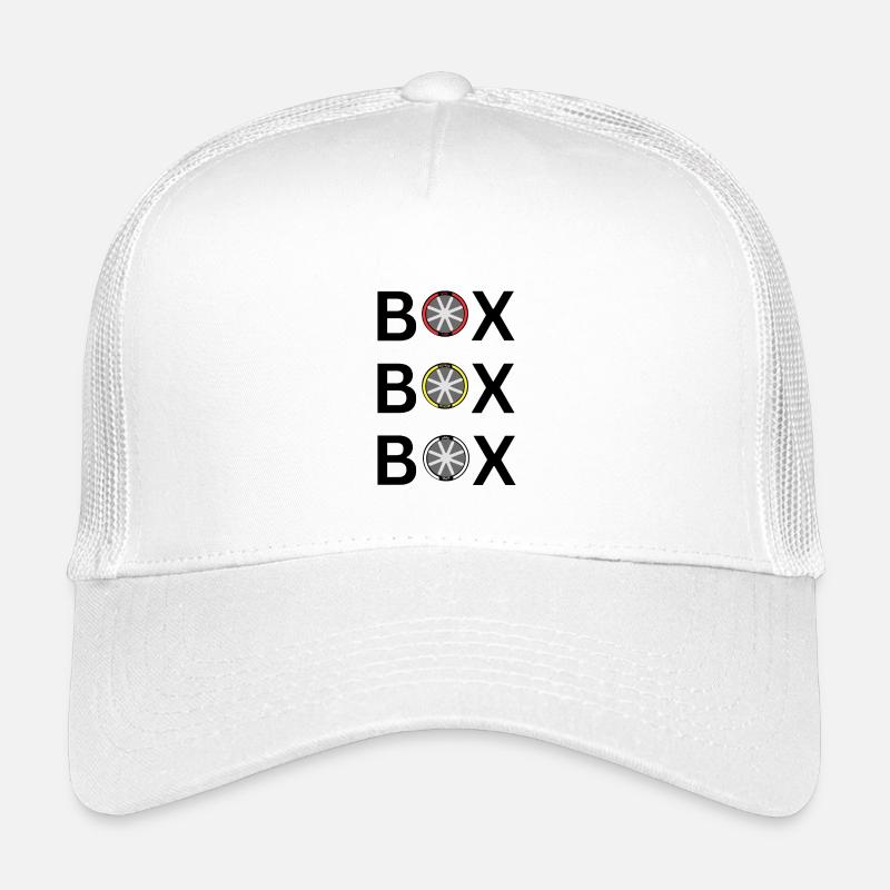BOX BOX BOX - Kinder Trucker-Cap - Weiß