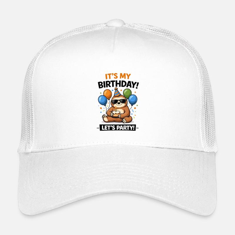 Fête des paresseux d’anniversaire Casquette trucker enfant