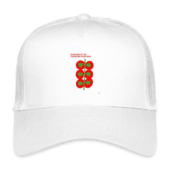 Tomates Fraîches et Amour - Casquette trucker enfant - blanc - Devant