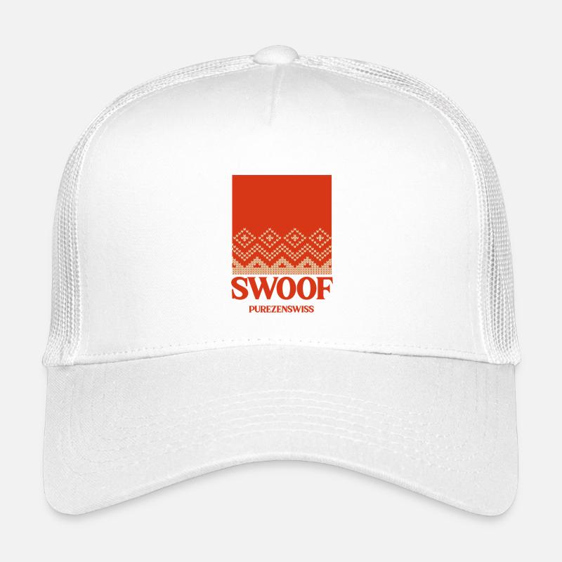 Nordisches Strickmuster Rot - Kinder Trucker-Cap - Weiß