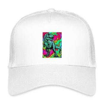 dinosaure - Casquette trucker enfant - blanc - Devant