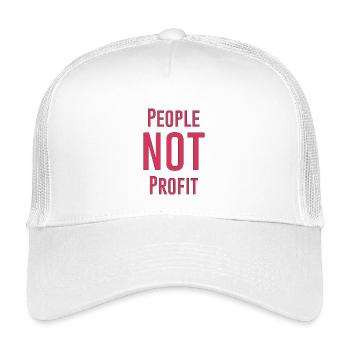 Menschen, keine Gewinne - Kinder Trucker-Cap - Weiß - Vorne