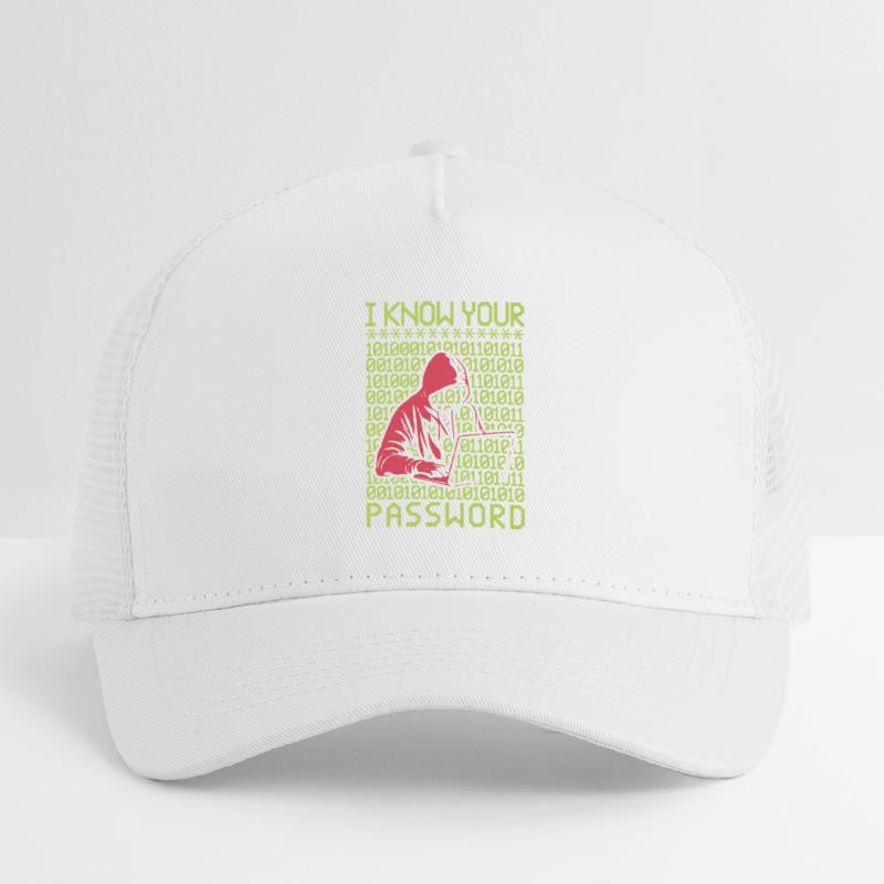 Hacker hackt Programmierer Linux Passwort Hacker Kinder Trucker-Cap