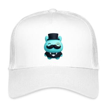 Mr. Ham Elegant Premium Character - Kids’ Trucker Cap - white - Front