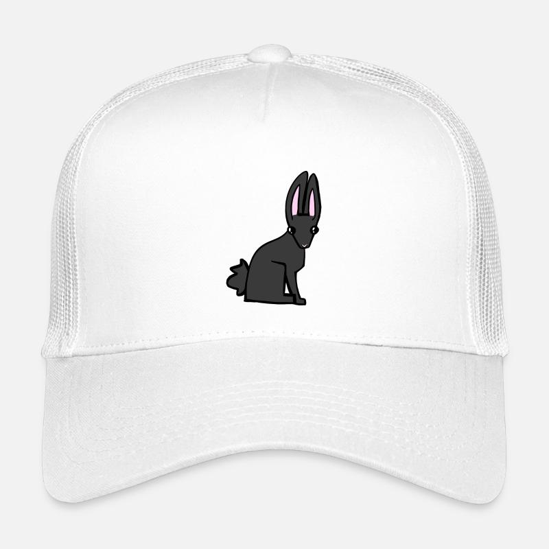 Schwarzer Hase - Kinder Trucker-Cap - Weiß