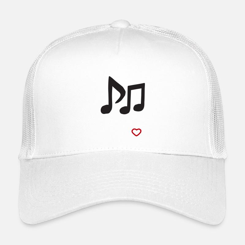 Conception des notes de mélodie de cœur Casquette trucker enfant