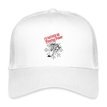 Lieber Poker Als Alles Andere - Kinder Trucker-Cap - Weiß - Vorne