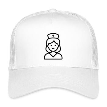 Krankenschwester - Kinder Trucker-Cap - Weiß - Vorne