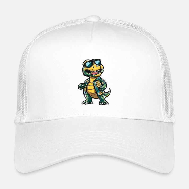 Dinosaurier T-Rex Comic Urlaub Kinder Trucker-Cap