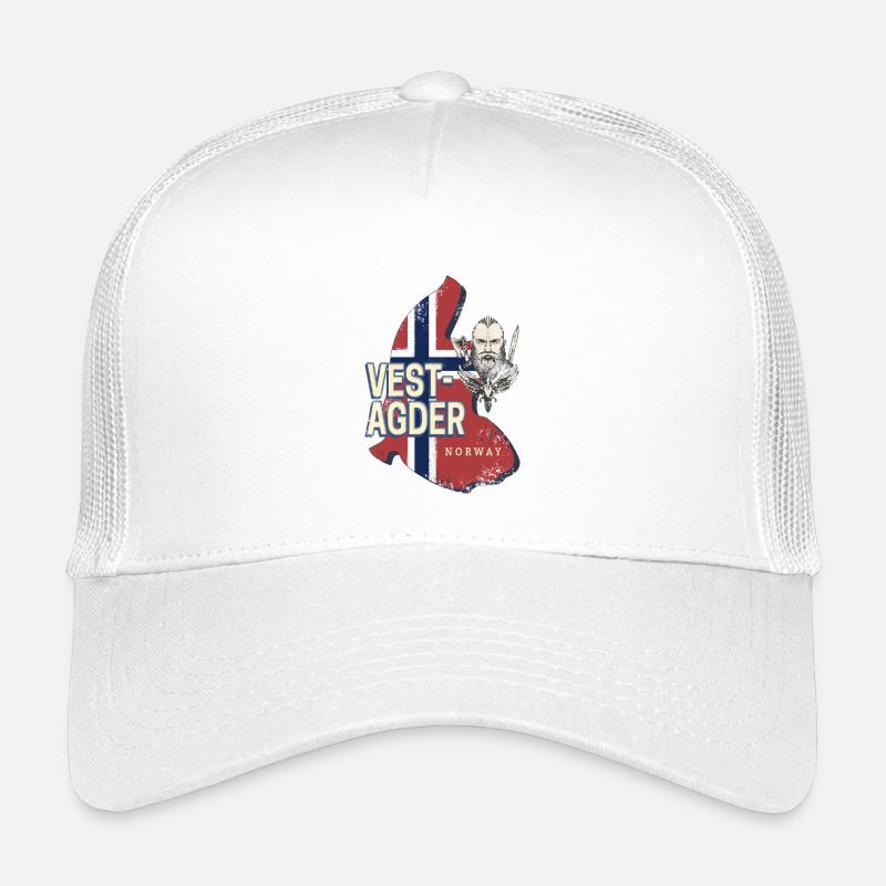 Vest-Agder Province in Norway Map Souvenir Kids’ Trucker Cap