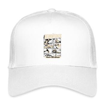 Heimwerker Projekt Eher Abenteuer - Kinder Trucker-Cap - Weiß - Vorne