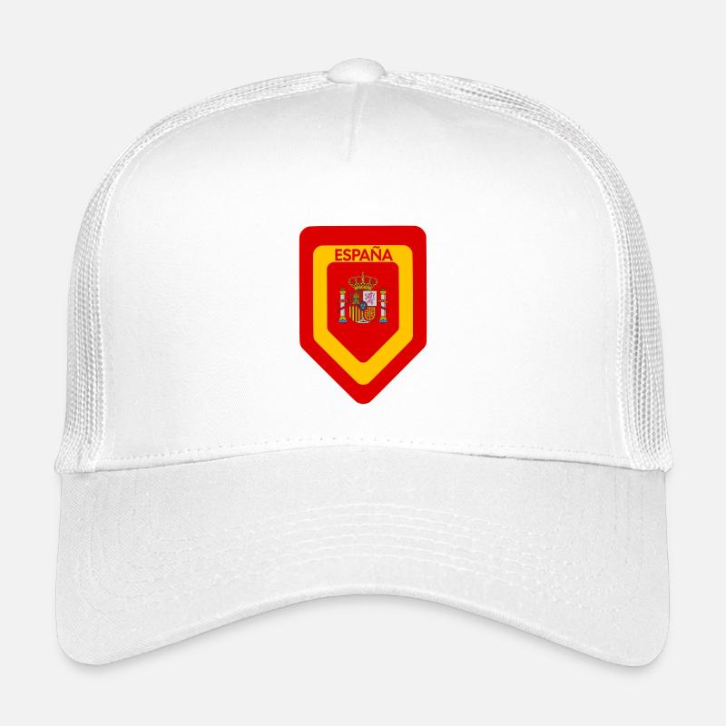 Spanien Wappen Druck - Kinder Trucker-Cap - Weiß
