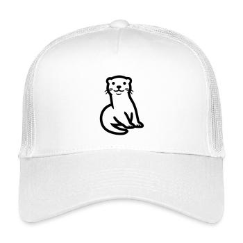 Otter - Kinder Trucker-Cap - Weiß - Vorne