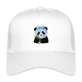 Panda Beauty Spa aux myrtilles - Casquette trucker enfant - blanc - Devant