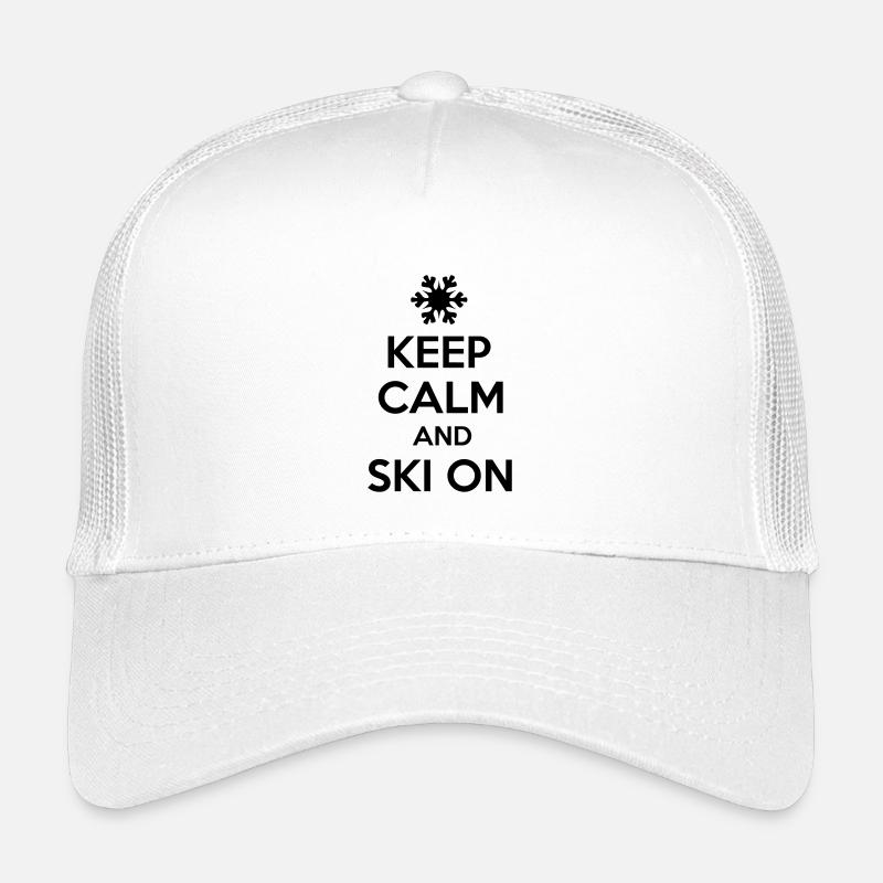 ski - Kids’ Trucker Cap - white